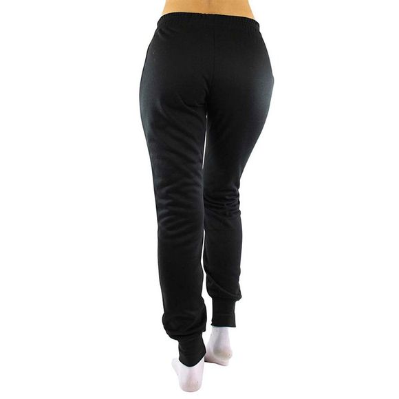 Drawstring Womens Jogger Exercise Sweatpants - Picture 3 of 3